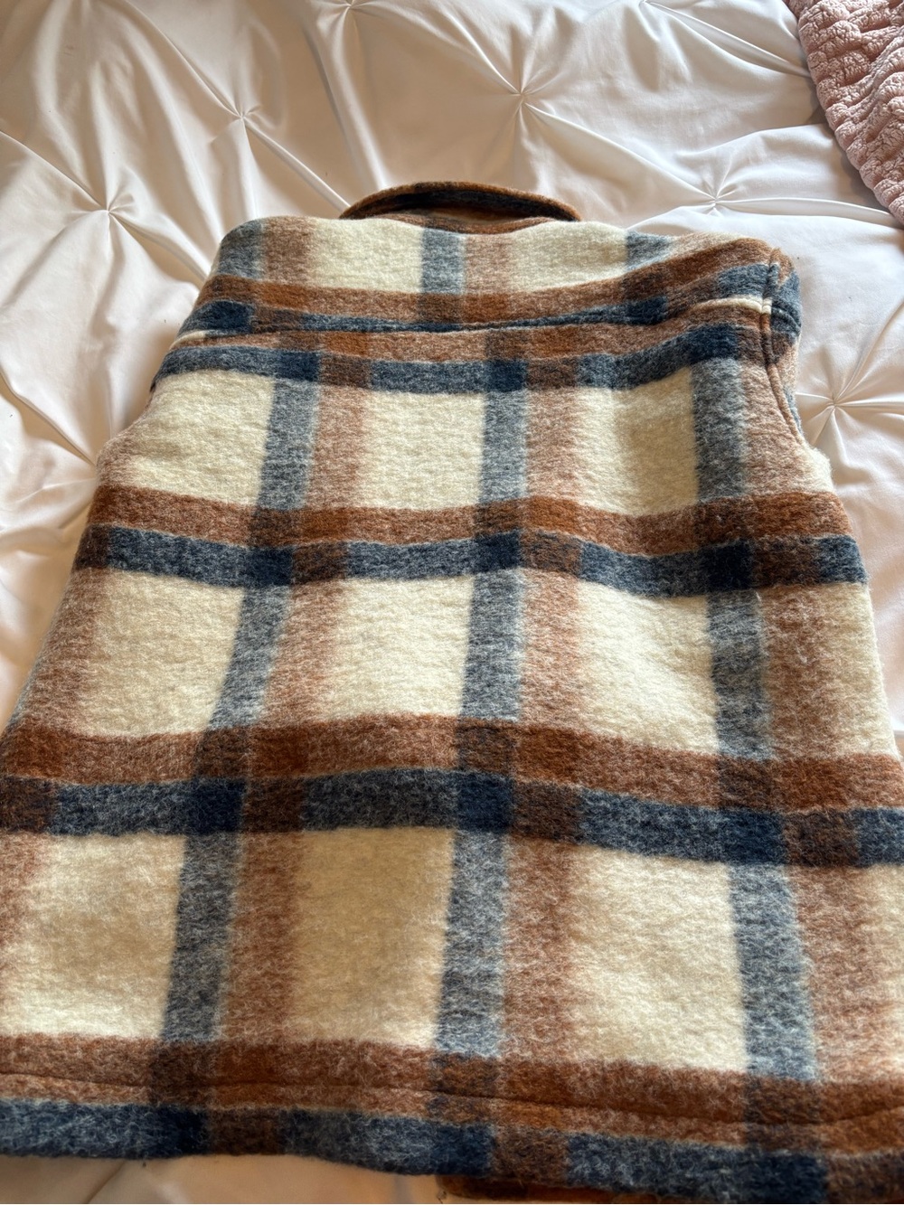 Zara Plaid Wool-Blend shacket